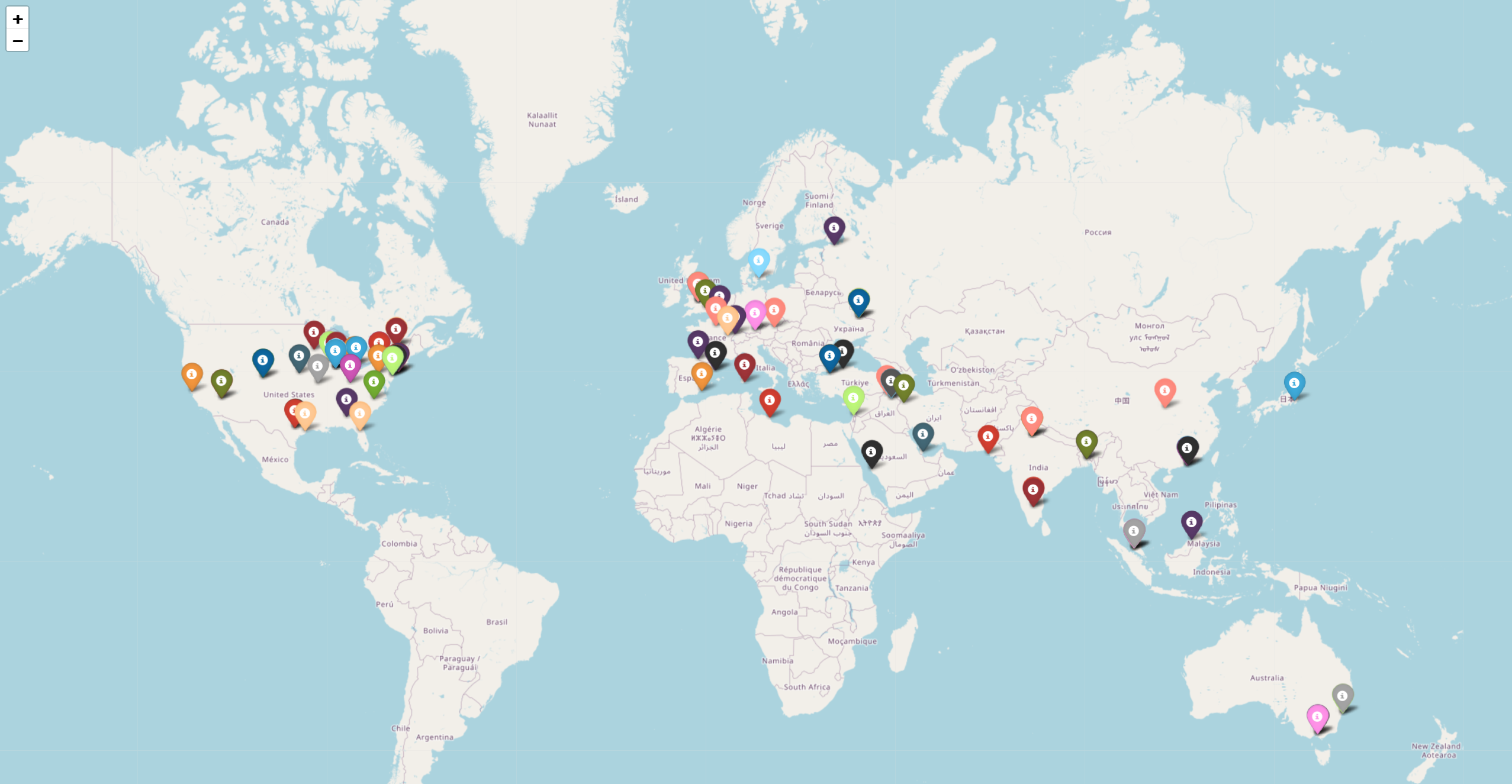 My Google Scholar Citation World Map